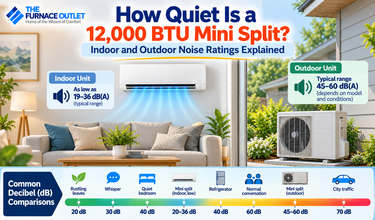 How Quiet Is a 12,000 BTU Mini Split Indoor and Outdoor Noise Ratings Explained