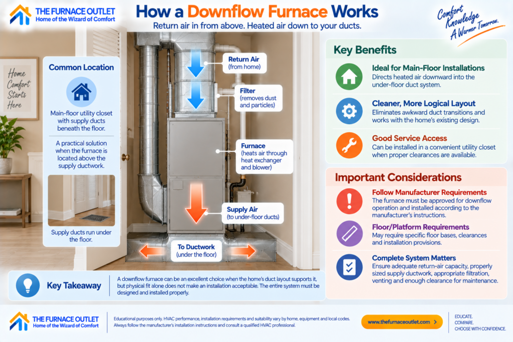 How a Downflow Furnace Works