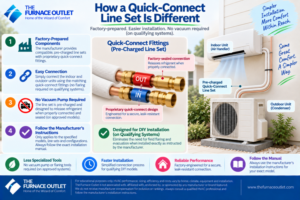 How a Quick-Connect Line Set Is Different