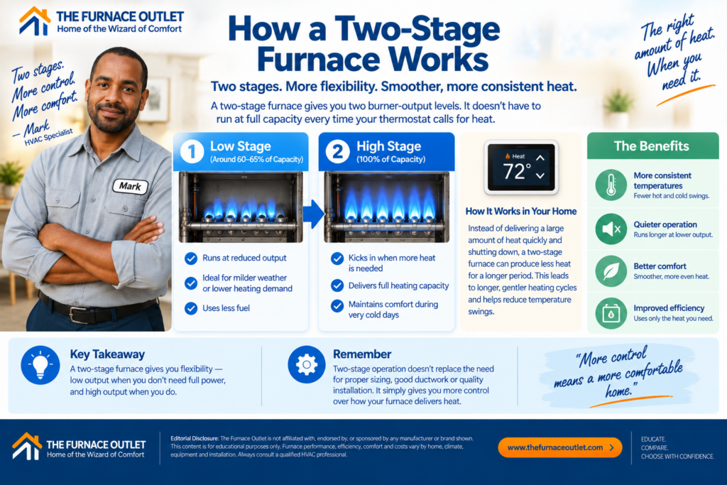 How a Two-Stage Furnace Works