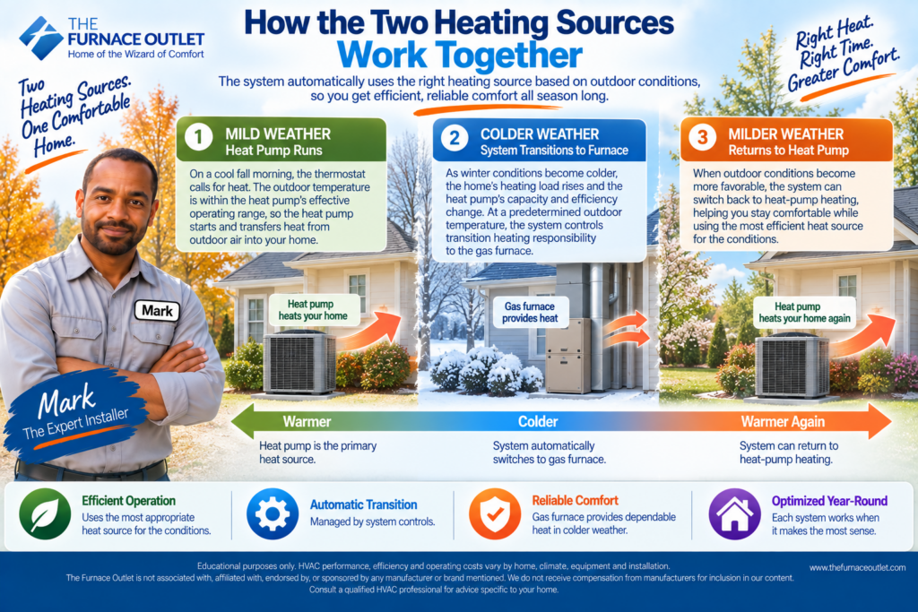 How the Two Heating Sources Work Together