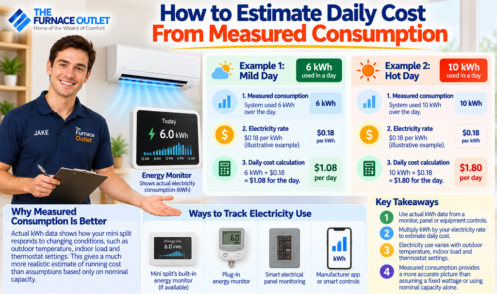 How to Estimate Daily Cost From Measured Consumption