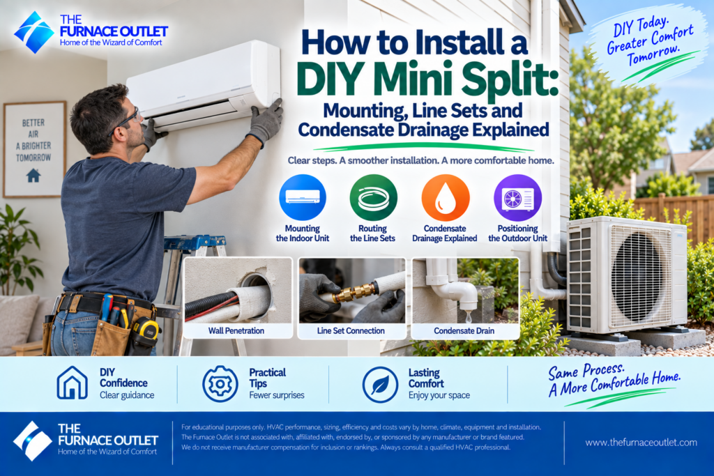 How to Install a DIY Mini Split Mounting, Line Sets and Condensate Drainage Explained