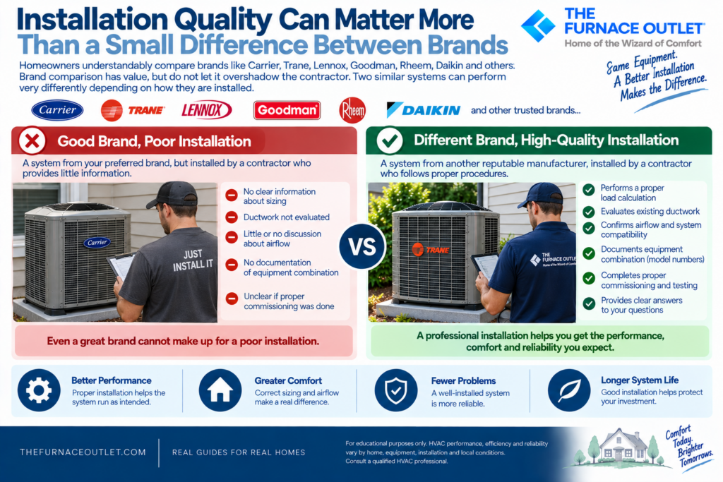 Installation Quality Can Matter More Than a Small Difference Between Brands
