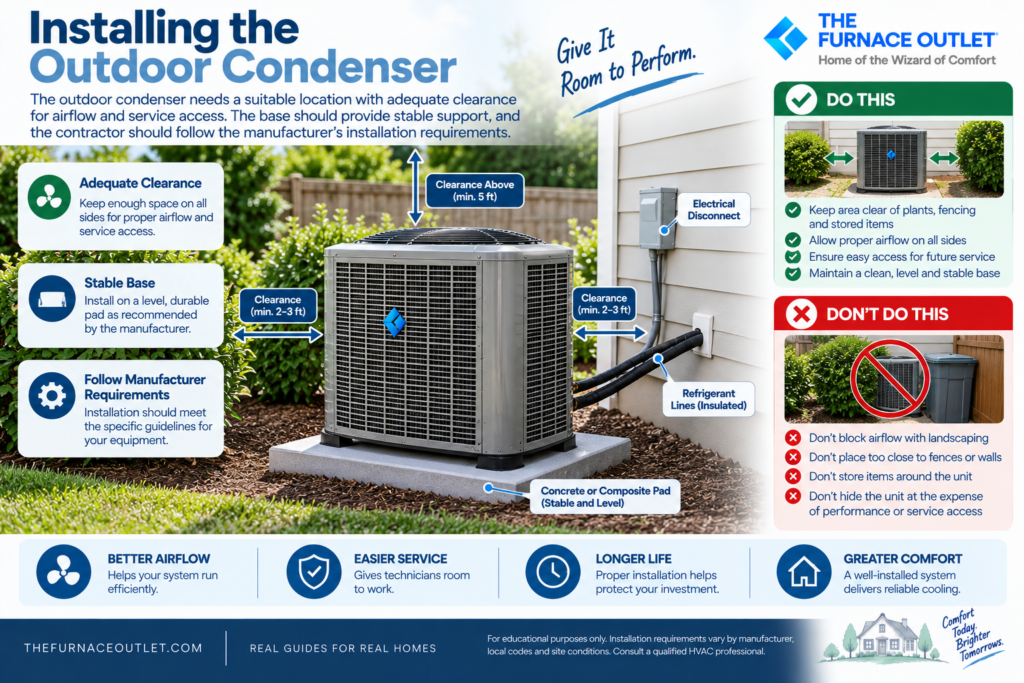 Installing the Outdoor Condenser