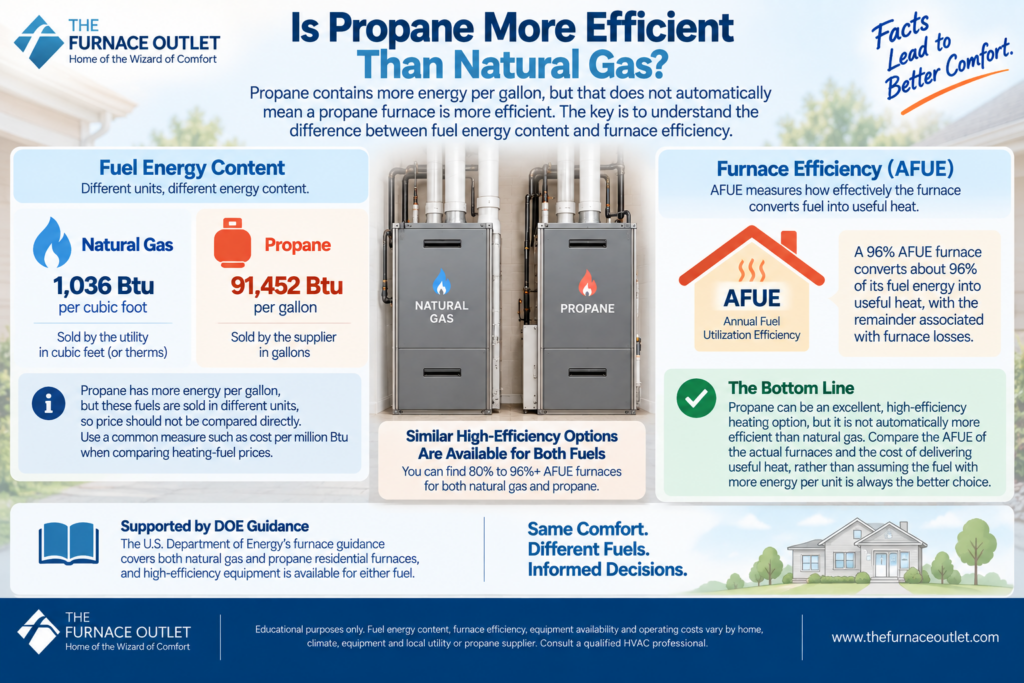 Is Propane More Efficient Than Natural Gas