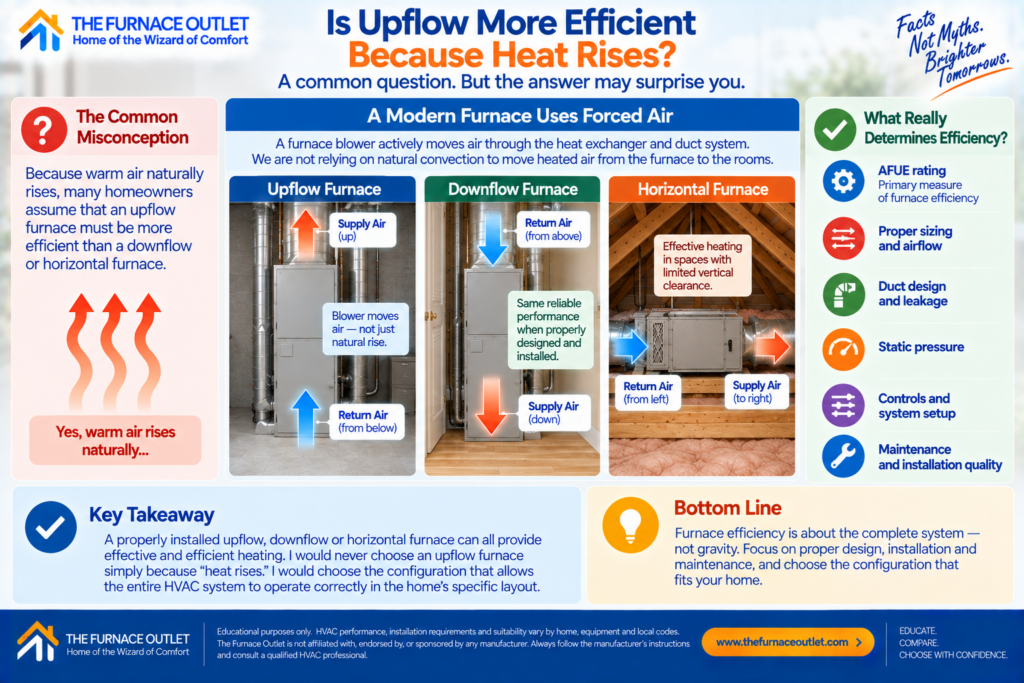 Is Upflow More Efficient Because Heat Rises