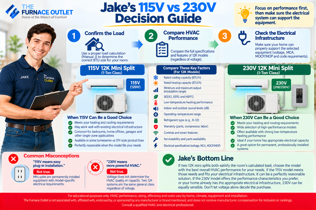 Jake's 115V vs 230V Decision Guide