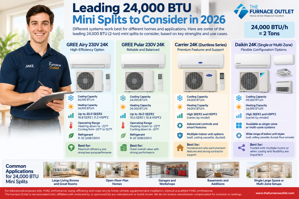 Leading 24,000 BTU Mini Splits to Consider in 2026