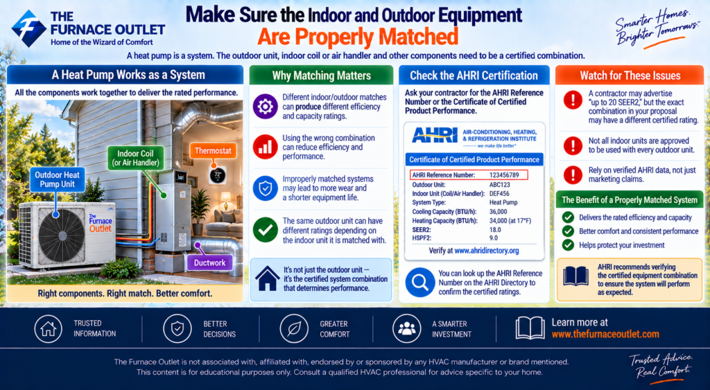 Make Sure the Indoor and Outdoor Equipment Are Properly Matched