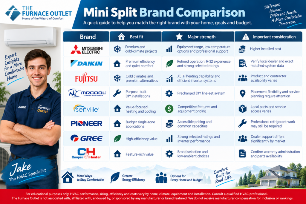 Mini Split Brand Comparison