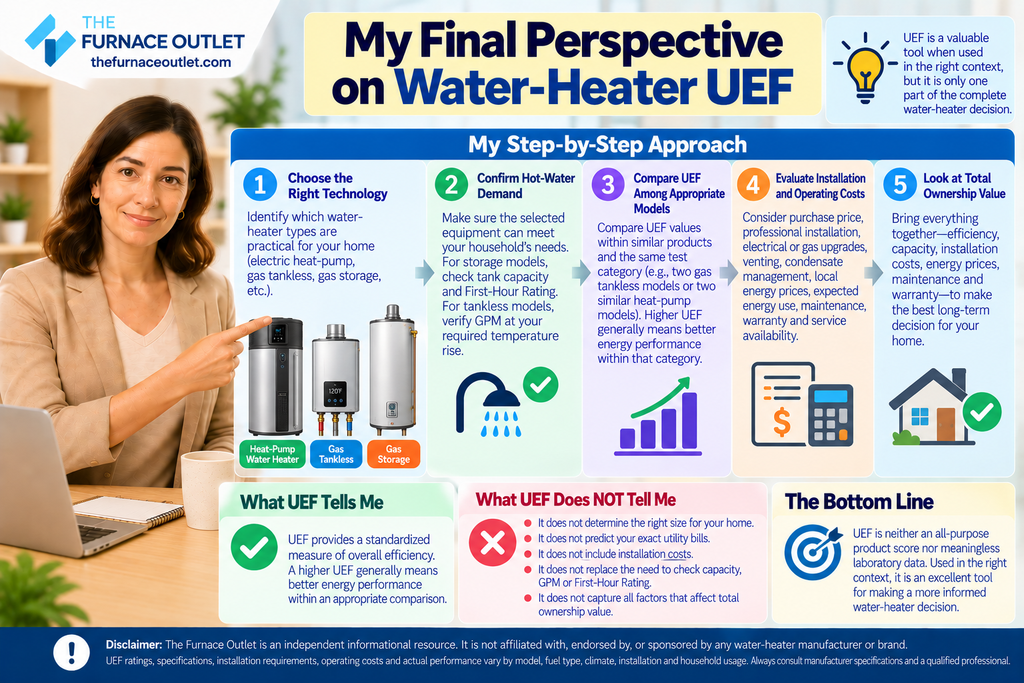 My Final Perspective on Water-Heater UEF