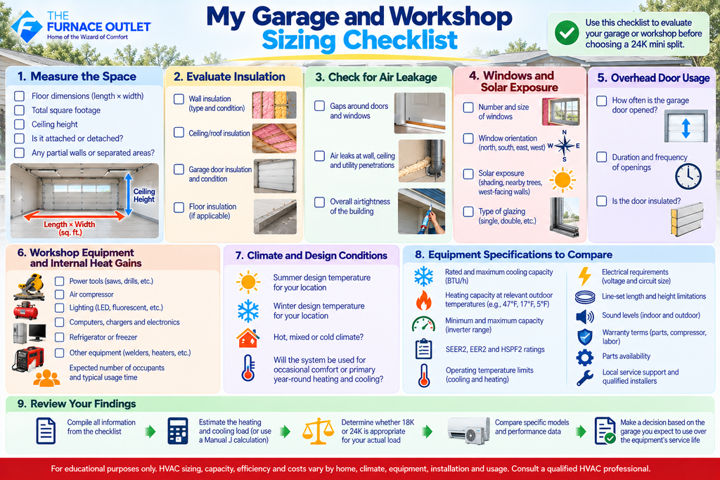 My Garage and Workshop Sizing Checklist