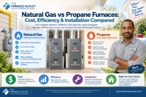 Natural Gas vs Propane Furnaces Cost, Efficiency & Installation Compared