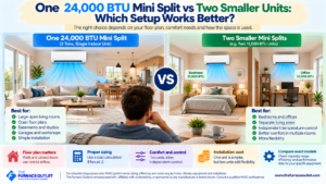 One 24,000 BTU Mini Split vs Two Smaller Units Which Setup Works Better