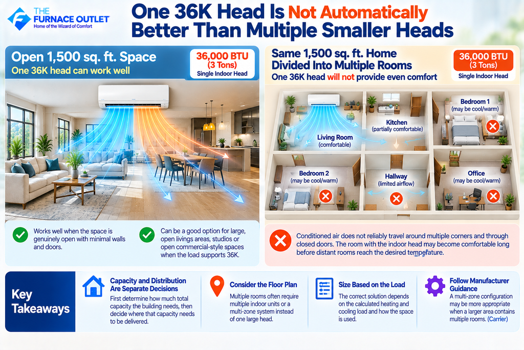 One 36K Head Is Not Automatically Better Than Multiple Smaller Heads