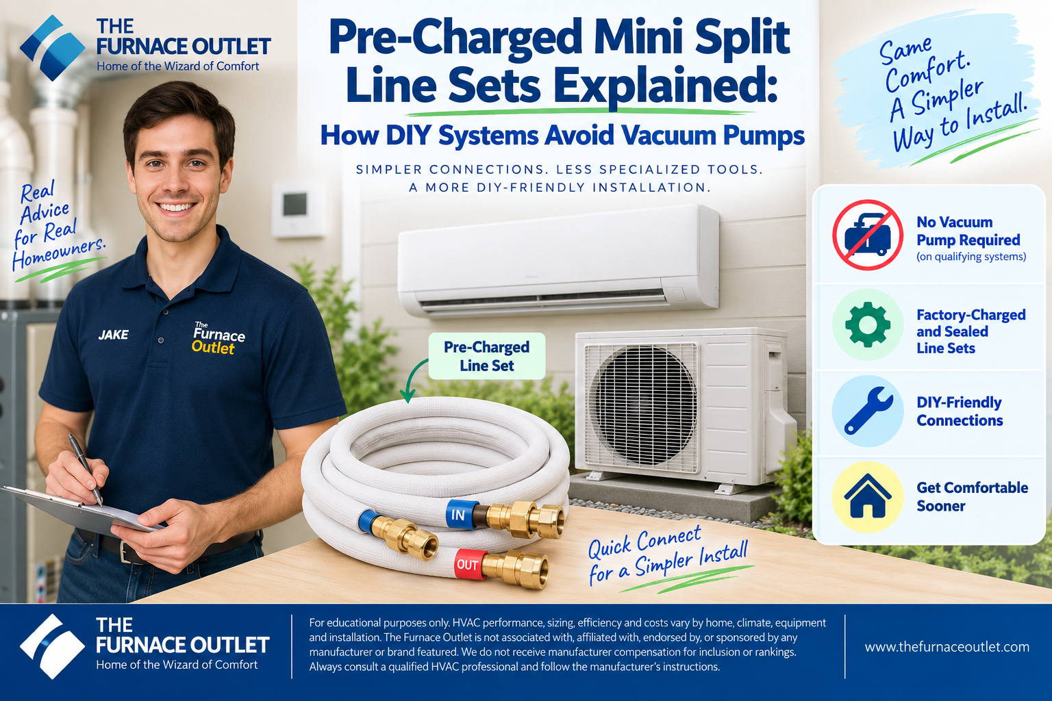 Pre-Charged Mini Split Line Sets Explained How DIY Systems Avoid Vacuum Pumps