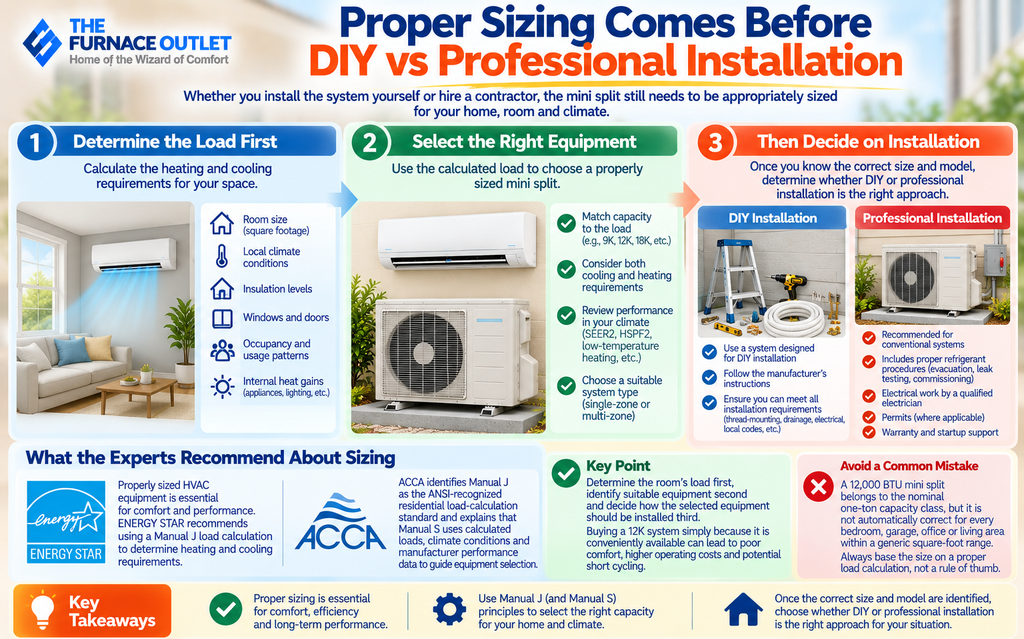 Proper Sizing Comes Before DIY vs Professional Installation
