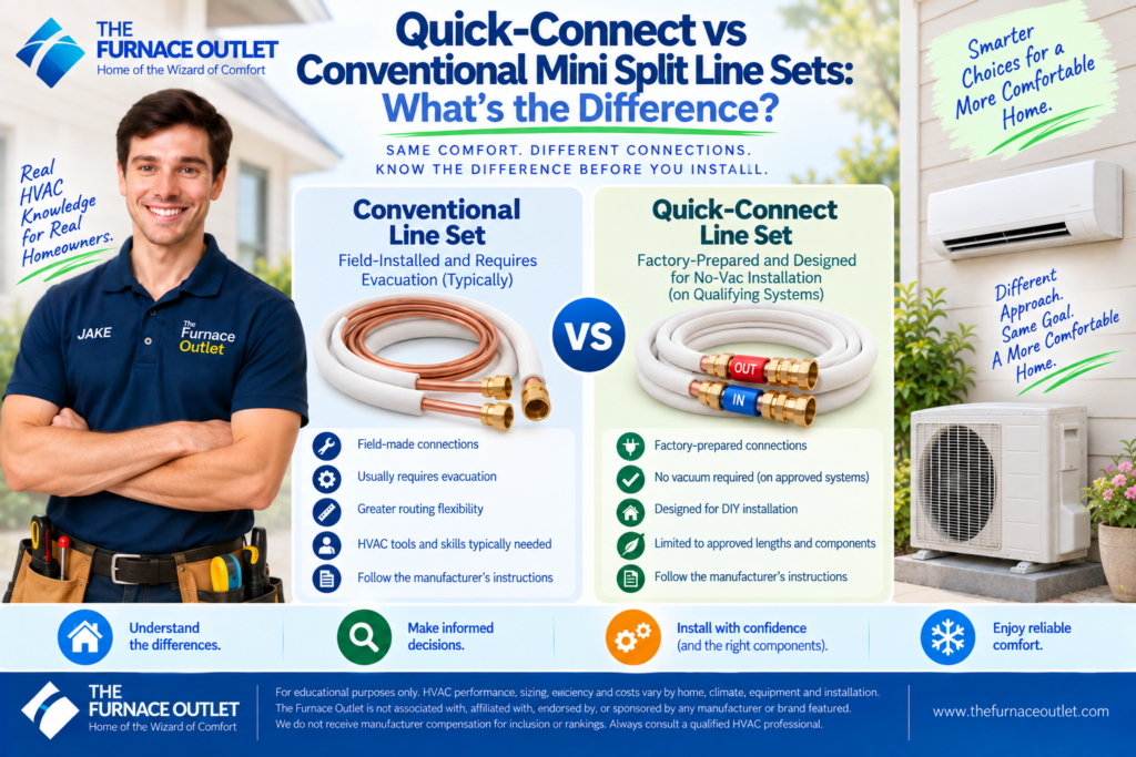 Quick-Connect vs Conventional Mini Split Line Sets What’s the Difference
