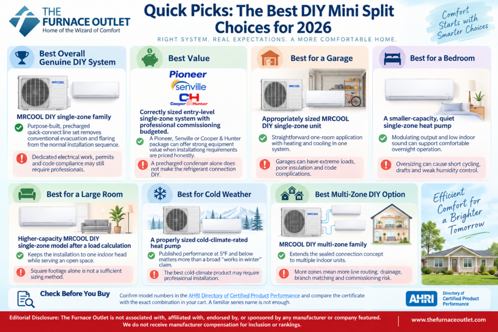Quick Picks The Best DIY Mini Split Choices for 2026