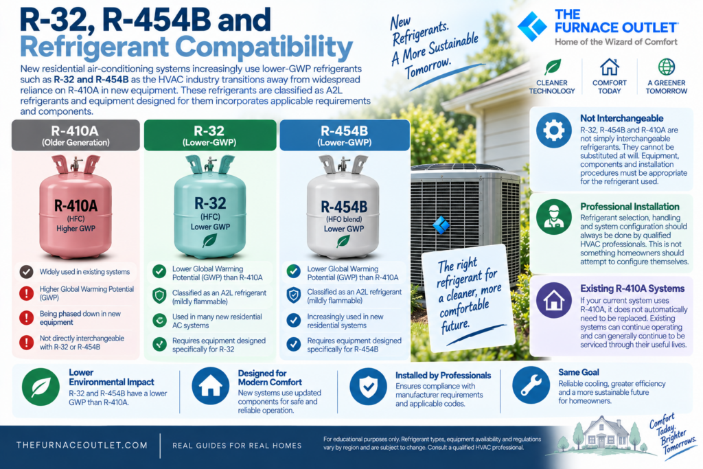 R-32, R-454B and Refrigerant Compatibility