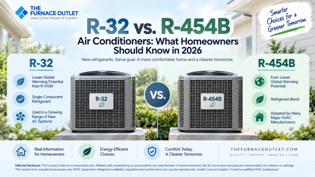 R-32 vs. R-454B Air Conditioners: What Homeowners Should Know in 2026