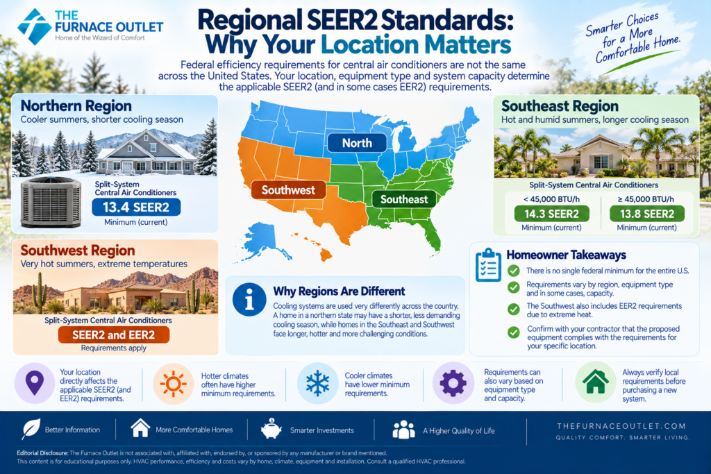 Regional SEER2 Standards: Why Your Location Matters