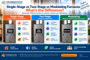 Single-Stage vs Two-Stage vs Modulating Furnaces: What’s the Difference?