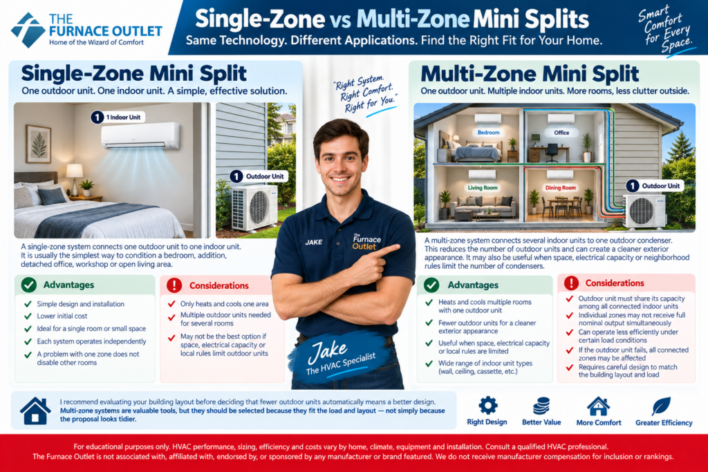 Single-Zone vs Multi-Zone Mini Splits