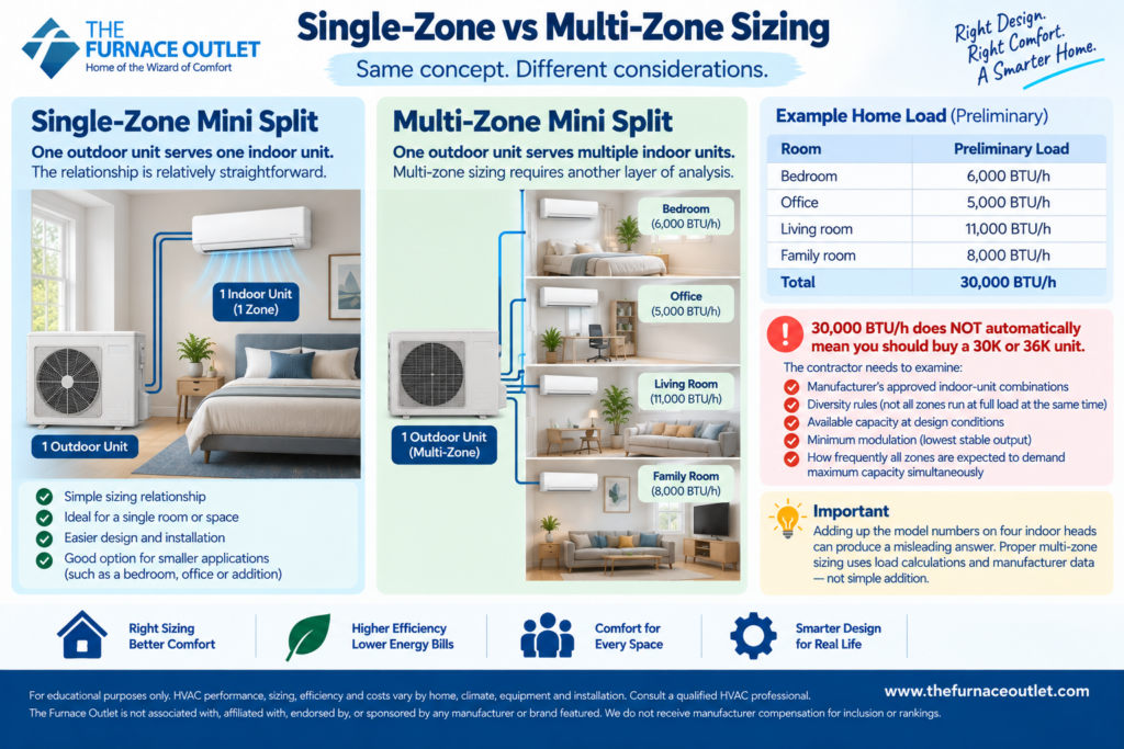Single-Zone vs Multi-Zone Sizing