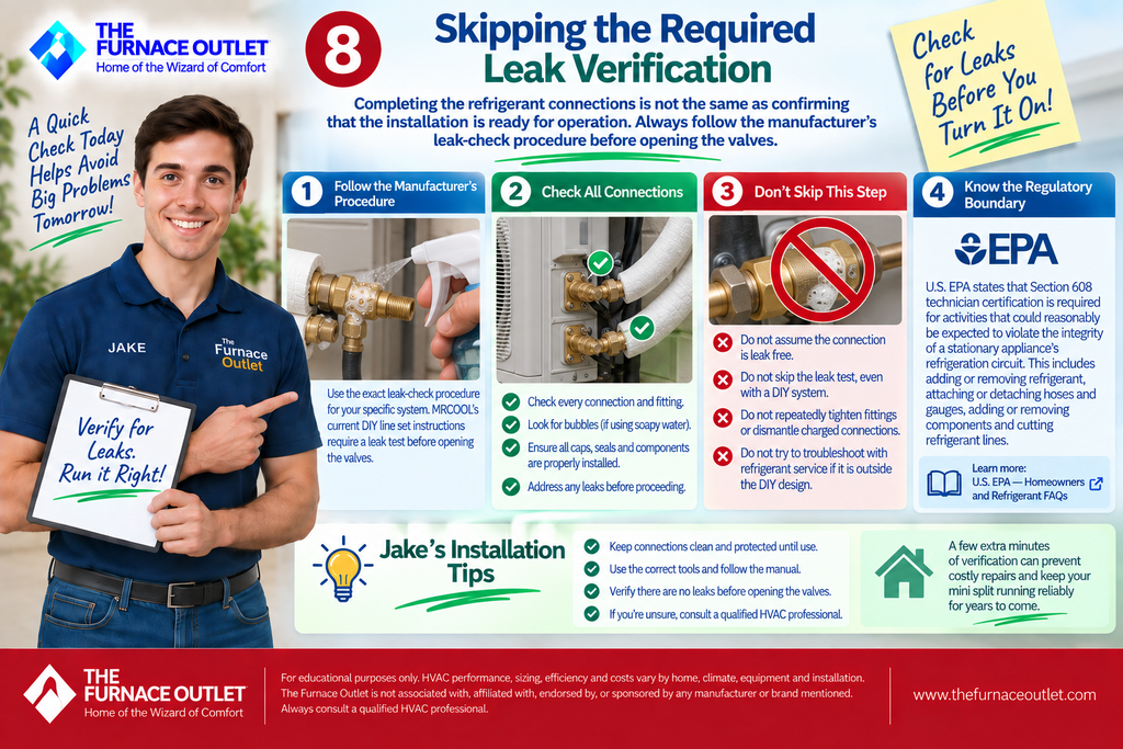 Contaminating or Misaligning Refrigerant Connections