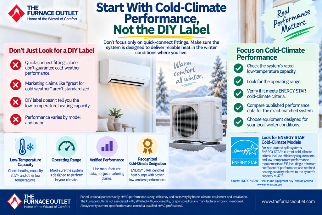 Start With Cold-Climate Performance, Not the DIY Label