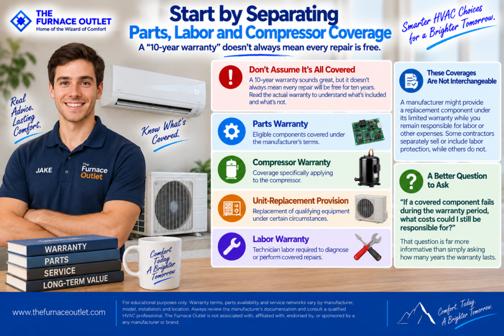 Start by Separating Parts, Labor and Compressor Coverage