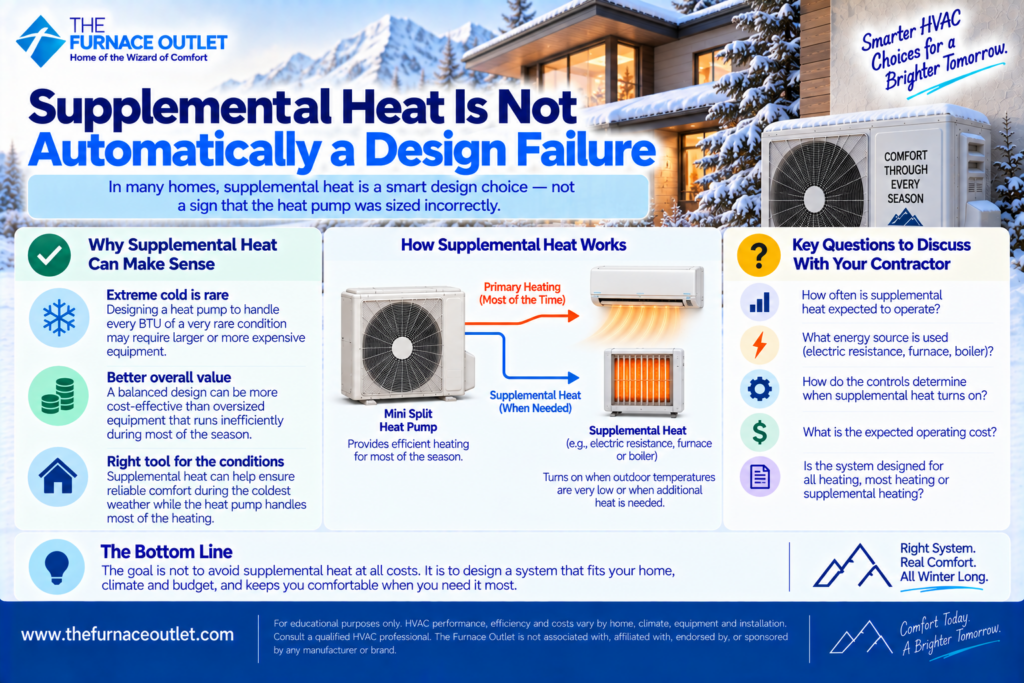 Supplemental Heat Is Not Automatically a Design Failure