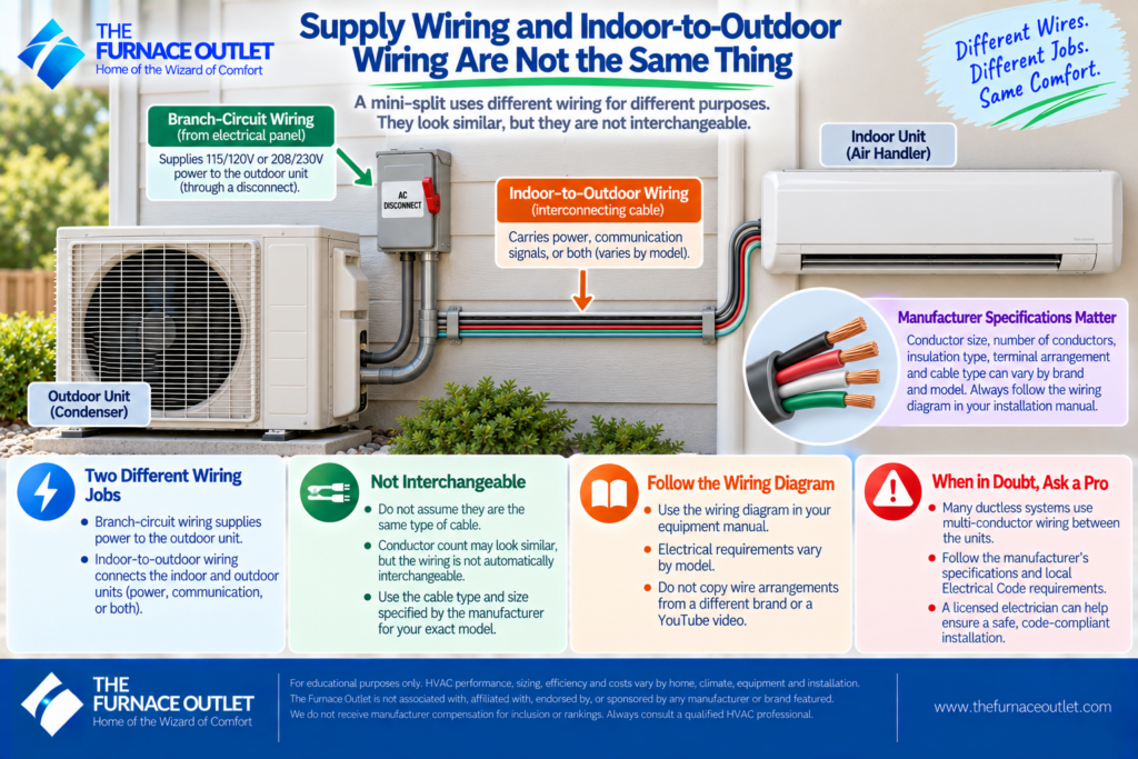 Supply Wiring and Indoor-to-Outdoor Wiring Are Not the Same Thing