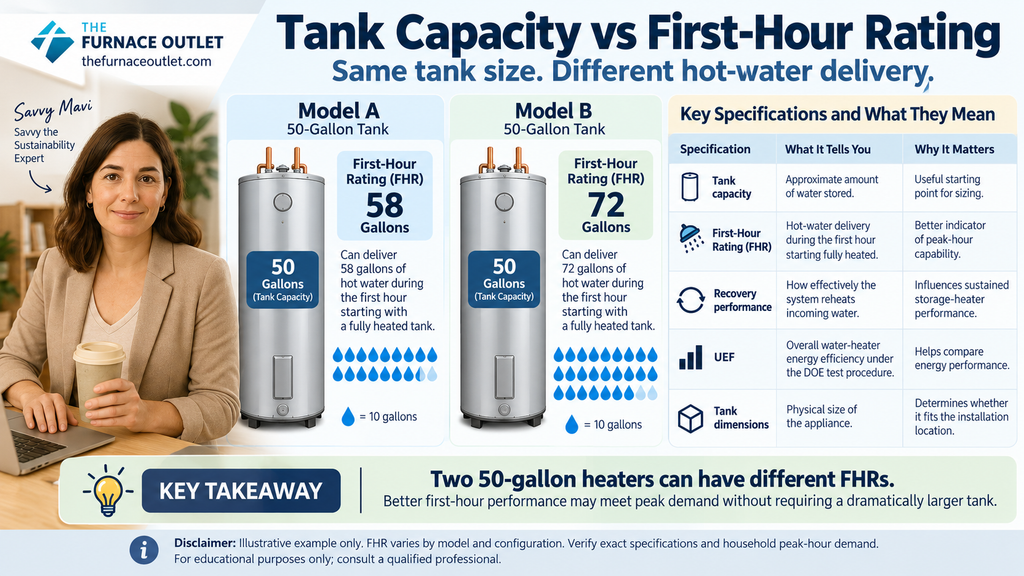Tank Capacity vs First-Hour Rating
