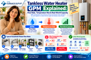 Tankless Water Heater GPM Explained: Flow Rate, Temperature Rise & Real-World Capacity