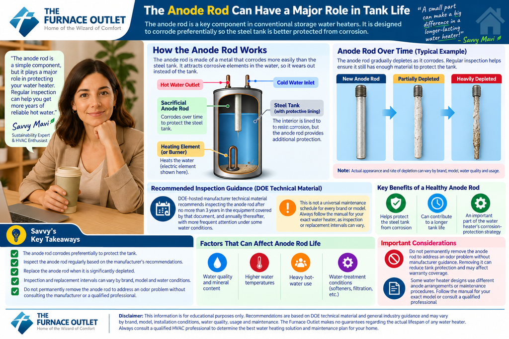 The Anode Rod Can Have a Major Role in Tank Life