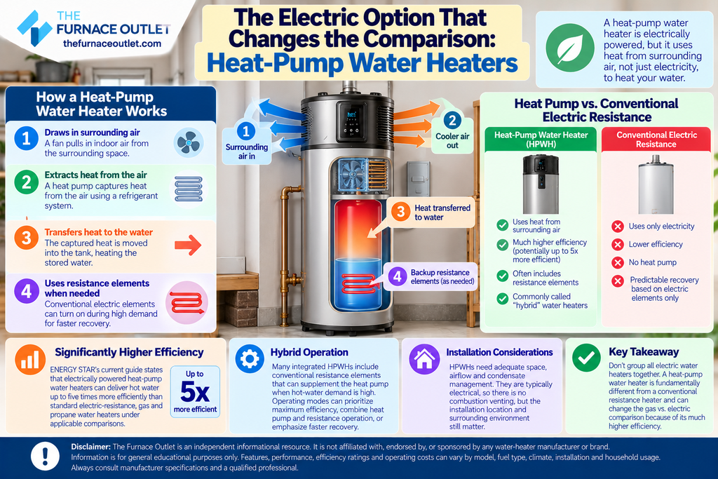 The Electric Option That Changes the Comparison Heat-Pump Water Heaters
