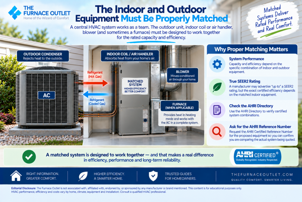 The Indoor and Outdoor Equipment Must Be Properly Matched