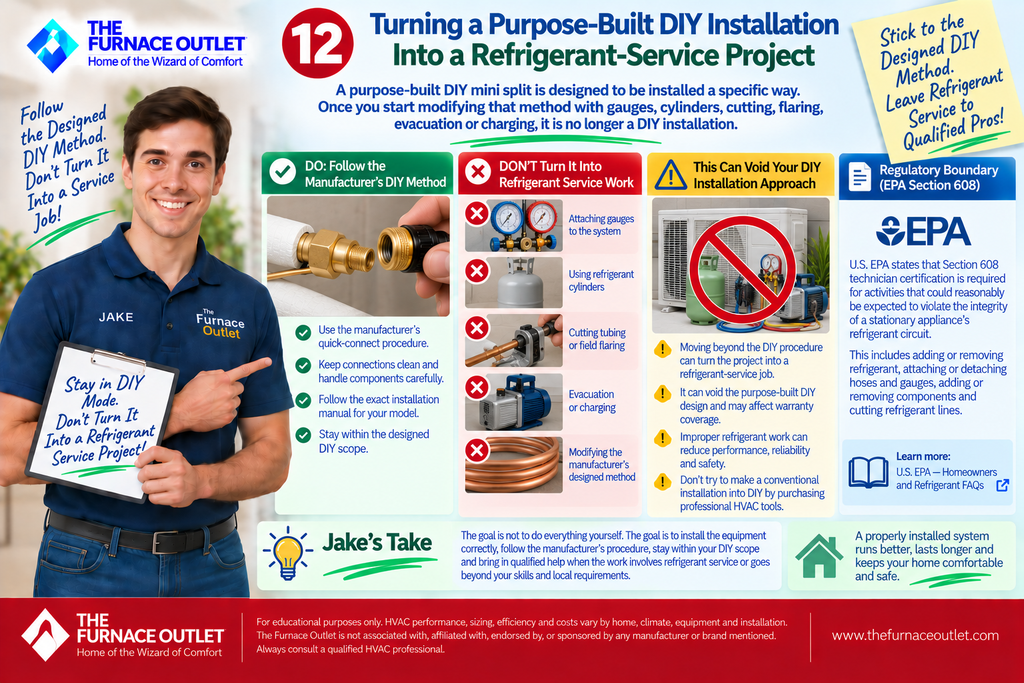Contaminating or Misaligning Refrigerant Connections