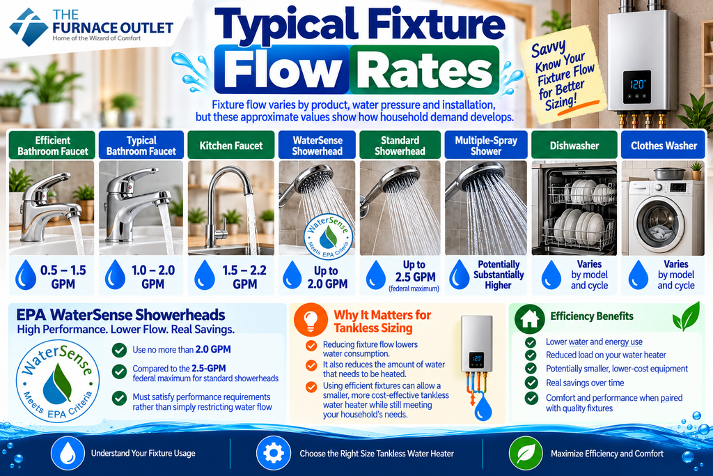 Typical Fixture Flow Rates