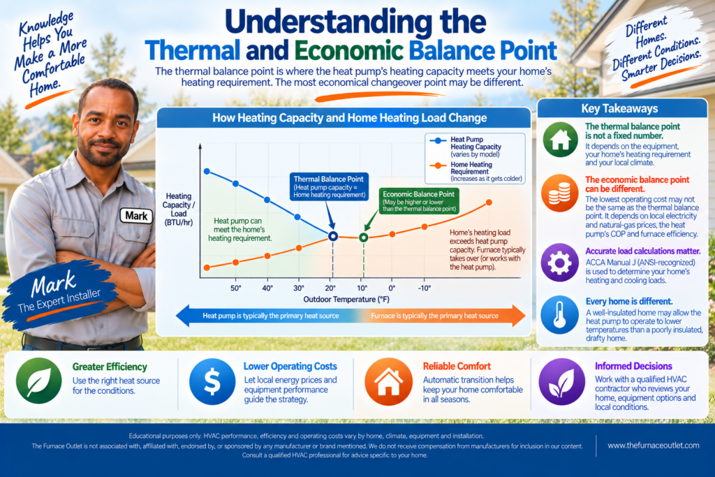 Understanding the Thermal and Econimic Balance Point