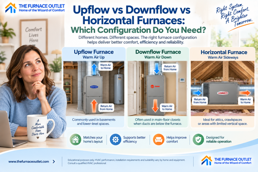 Upflow vs Downflow vs Horizontal Furnaces: Which Configuration Do You Need?