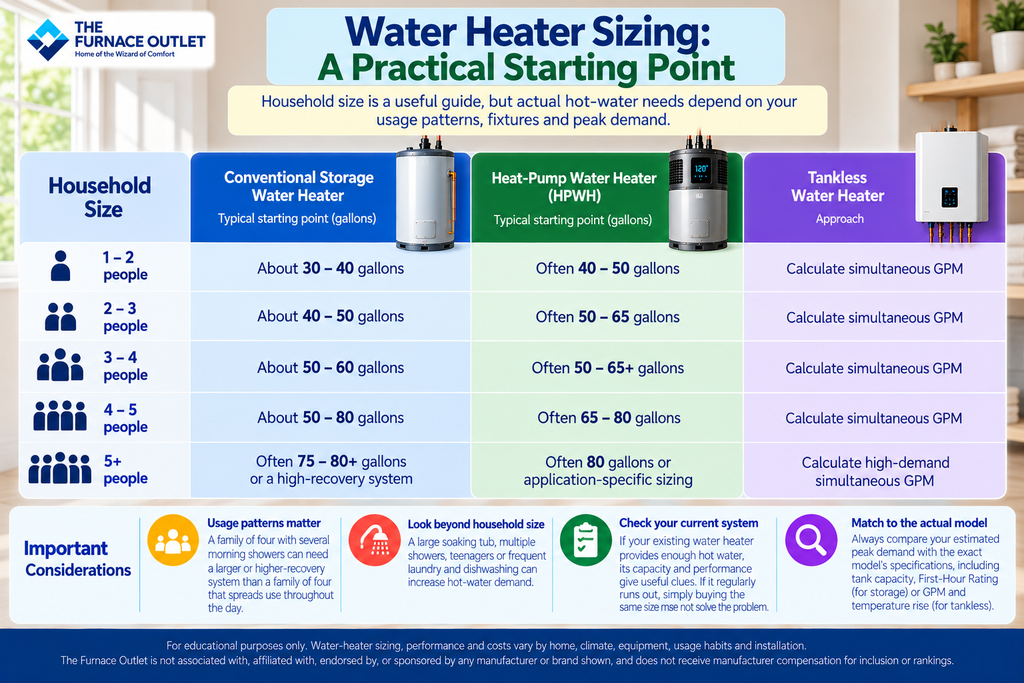 Water Heater Sizing A Practical Starting Point