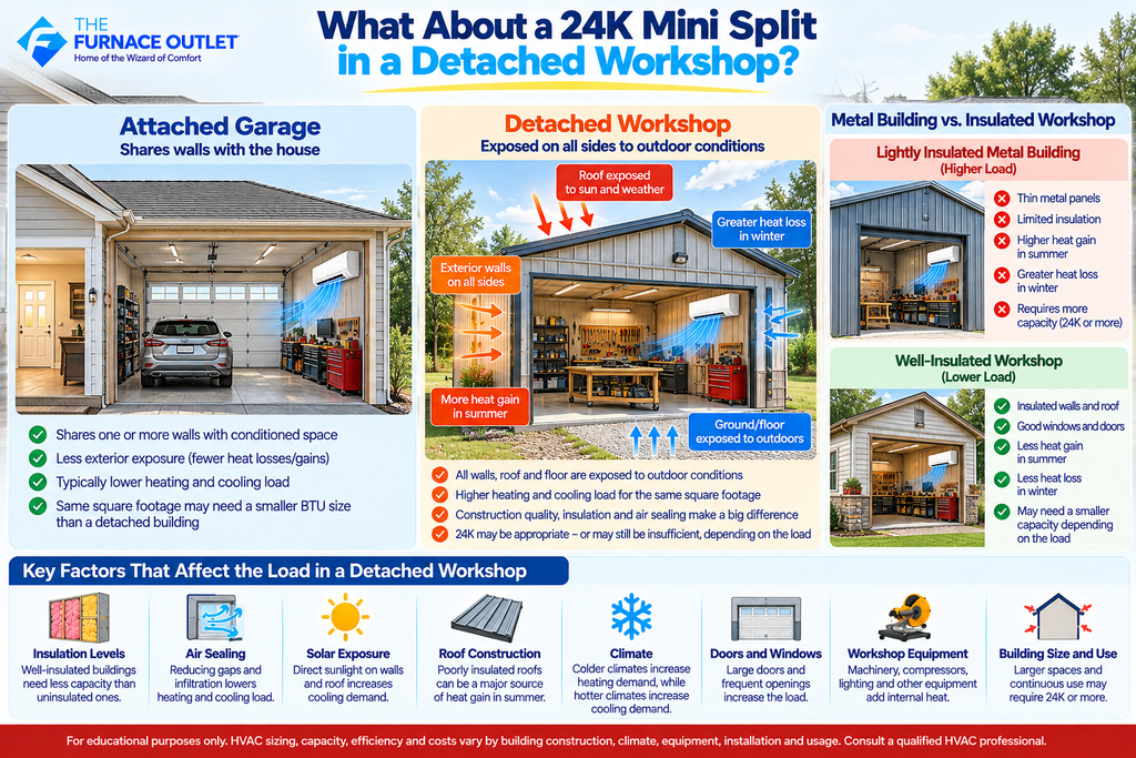 What About a 24K Mini Split in a Detached Workshop