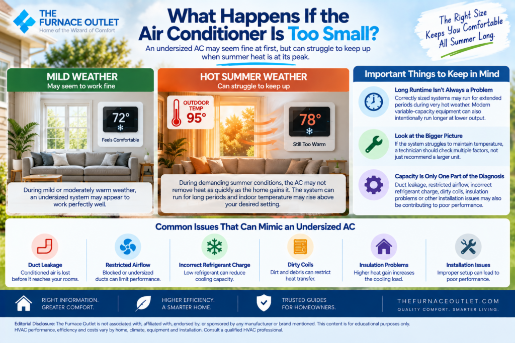 What Happens If the Air Conditioner Is Too Small?