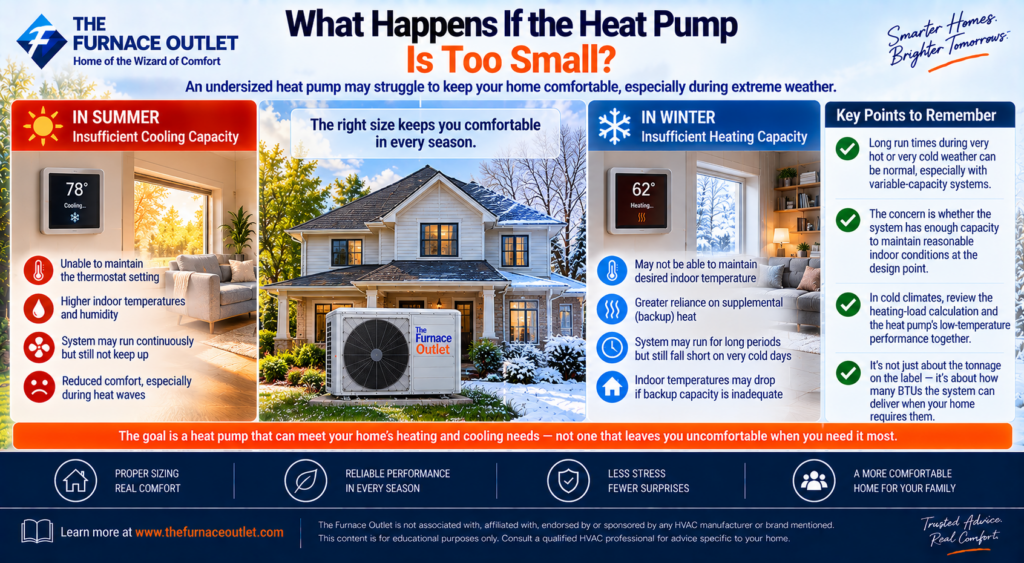 What Happens If the Heat Pump Is Too Small