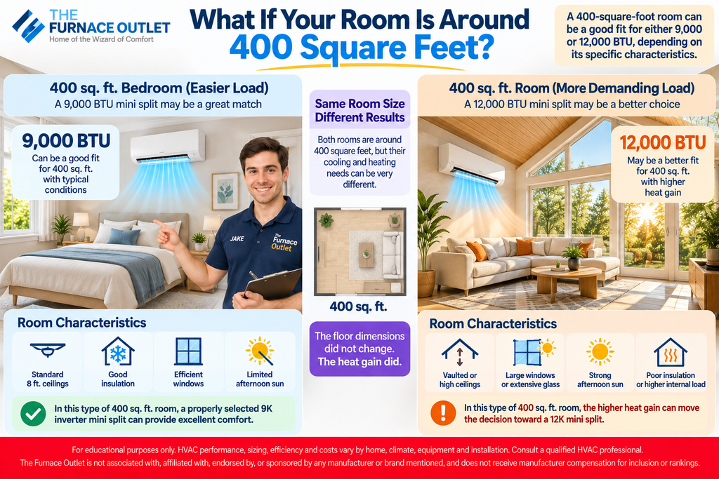What If Your Room Is Around 400 Square Feet