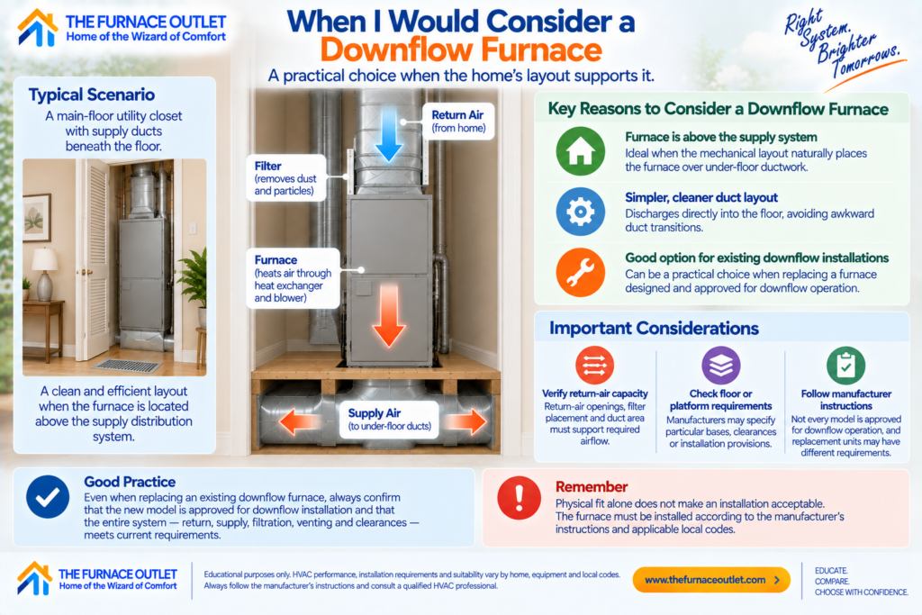When I Would Consider a Downflow Furnace